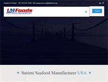 Tablet Screenshot of lmfoods.com